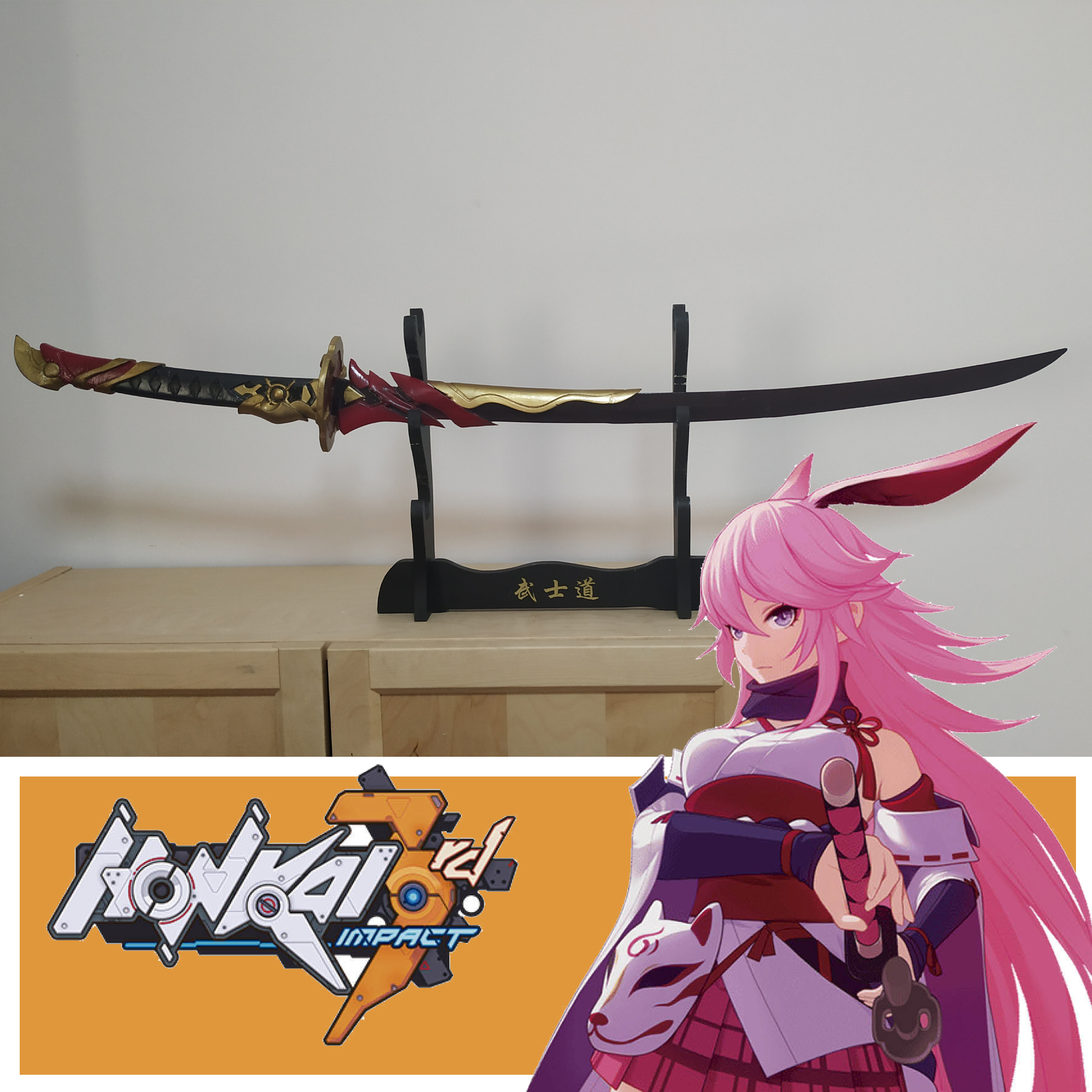 STL file Katana Jizo Mitama Honkai impact 3 🎲・3D print design to